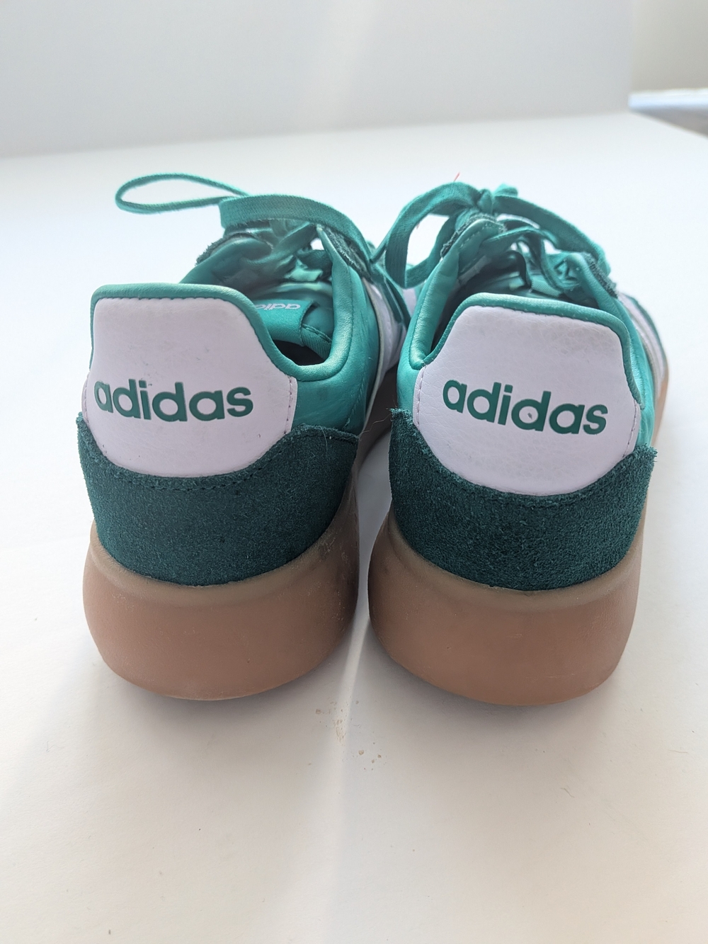 Adidas Barreda Decode Women’s 8.5 Green Suede Gum Sole - Picture 7 of 10